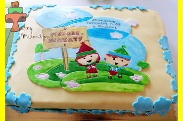 Tort z Okazji Nadania imienia przedszkolu #przedszkole #skrzaty #tort #TortyArtystyczne #TortyKraków #TortyWalentynki
