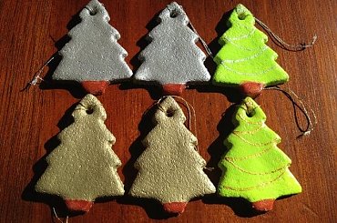 choinki zlote, srebrne, zielone #choinka #drobne #ozdoby #rękodzieło #upominki