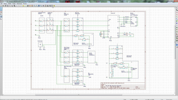 TUS 25 CNC schemat szafki falownika