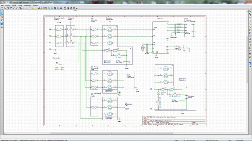 TUS 25 CNC schemat szafki falownika