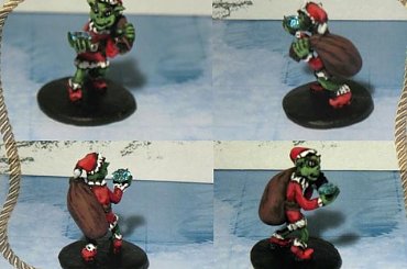 Goblin Grynch #Dragons #Dungeons #Figurki #Goblin #Grinch #kobolds #koboldy #Lochy #miniatures #Ręczne #Smoki #WiwernaHandmade #Wyvern