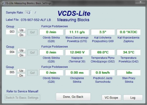 #A6C5 #ALF #Bloki #Silnik #VAG #VCDS