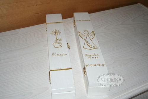 pudełko na świecę #komunia #chrzciny #ślub