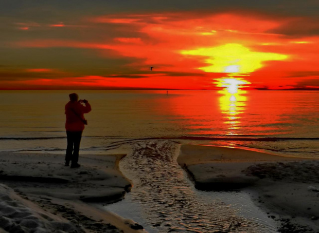 ...no, bo kto rano wstaje, temu Bóg widoki daje #morze #zatoka #wschód #sunrise #sea #bay #photographer
